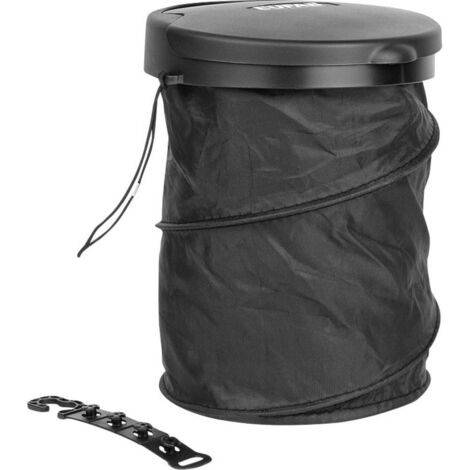Eufab Garbage bucket foldable 17526 Poubelle 4 l (Ø x H) 160 mm x 205 mm noir 1 pc(s)