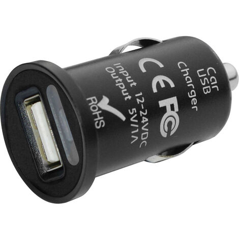 Eufab Mini USB Ladeadapter Belastbarkeit Strom max.=1 A Passend für (Details) universell  12 V zu 5