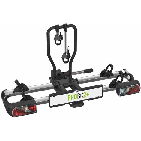 Eufab – Porte-vélos extensible 2 vélos pour grand hayon – Charge maximale 60 kg – Fixation rapide – Compatible vélos électriques - Probc2