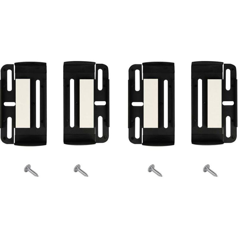 LAS - eufab 17028 KIT de fixation pour les 2 PLAQUES d'immatriculation de voiture simple fix eal gmbh