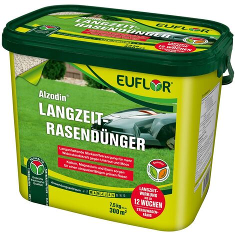 EUFLOR Alzodin Langzeitdünger Rasendünger Spezialdünger Rasenpflege Dünger 7,5Kg