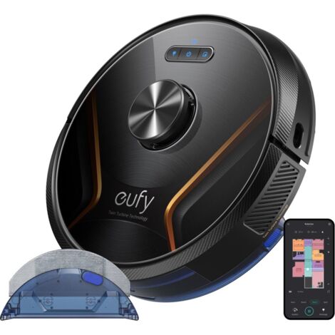 Eufy RoboVac X8 Hybrid EU Roboterstaubsauger Beutellos Schwarz