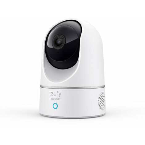 eufy Security 2K Caméra Surveillance Wifi Intérieure de Sécurité du Domicile, Détection des Humains et Animaux par l'IA, Assistants Vocaux, Vision Nocturne, Carte microSD Requise, HomeBase Non Requise