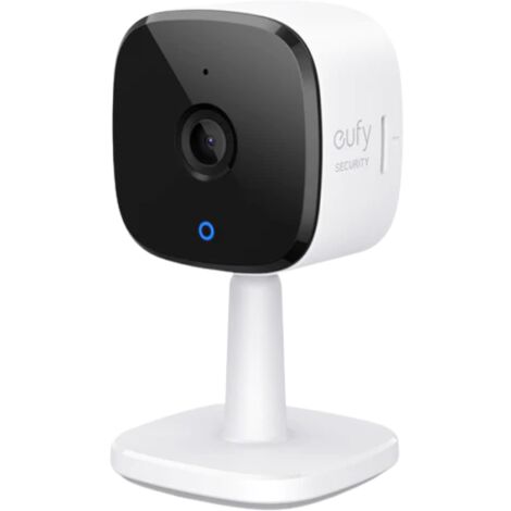 eufy Security Caméra de Surveillance WiFi Intérieure 2K, Sécurité du Domicile, Détection des Humains et Animaux de Compagnie par l'IA, Compatible avec Les Assistants Audio Vocaux, Vision Nocturne