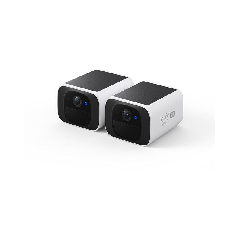 eufy Security Cam S220 2 Pack WiFi exterieure sans Fil Solaire, Resolution 2K