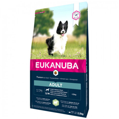Eukanuba Riz à l'agneau petit et moyen 12 kg