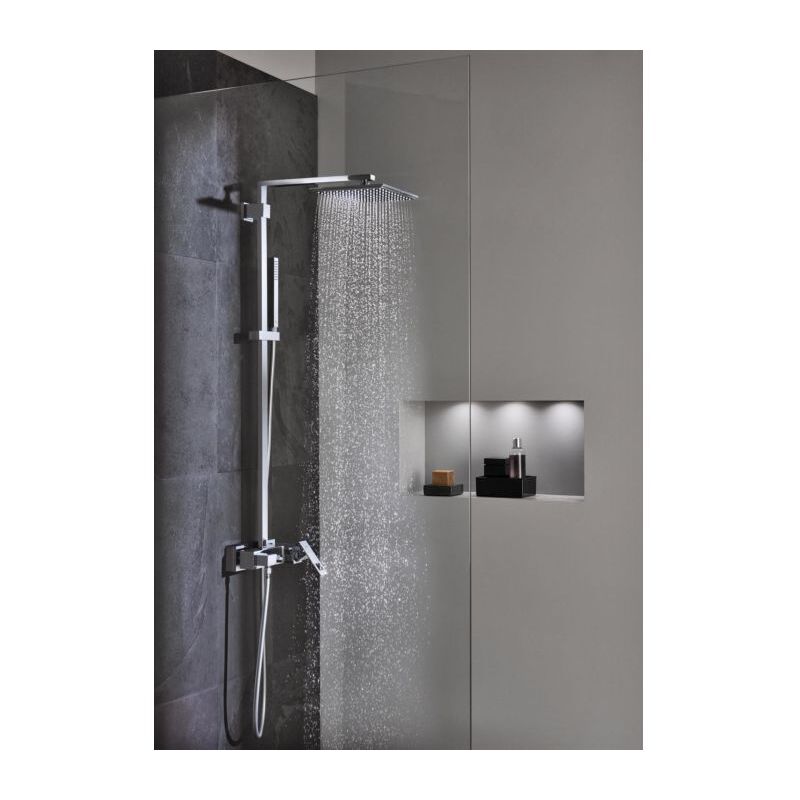 Euphoria Cube 230 système de douche 23147001 chromé , avec chromé monocommande pour montage mural - Grohe