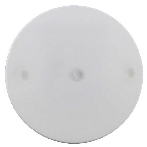 Eur Ohm – Couvercle à clips 80mm – Fixation rapide sans outils – Plastique blanc traité anti-UV – Compatible boîtes d'encastrement – 52301