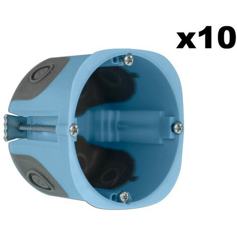 Eur Ohm – Lot de 10 boîtes d'encastrement mural XL AIR'metic diamètre 67mm – Profondeur 50mm – Réduction des infiltrations d'air – Économie d'énergie