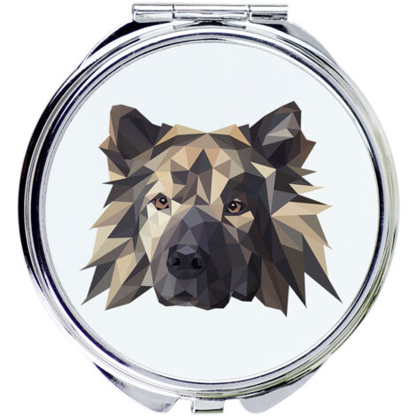Eurasier, Eurasier - ein Spiegel mit Foto und geometrischer Aufschrift von Art-Dog