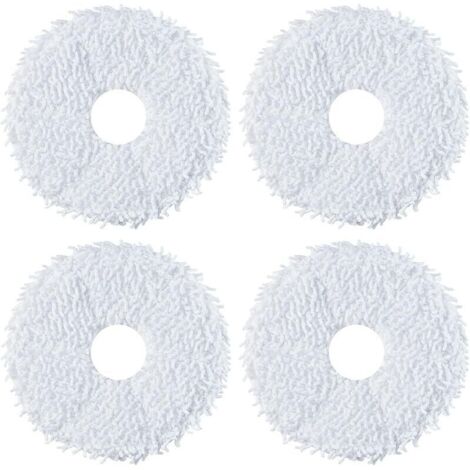 Eureka Lot de 4 Serpillière de Remplacer pour J12 Ultra Robot Aspirateur Laveur, 2 Paires de Lingettes de Remplacement, 4 Pièces