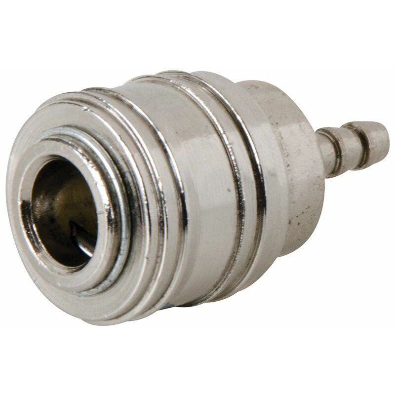 Euro Air Line Hose End Quick Coupler 8mm Hose End 238650 - Silverline