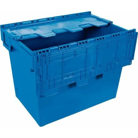 Euro-caja Con Tapa N� 6444-t Color Azul