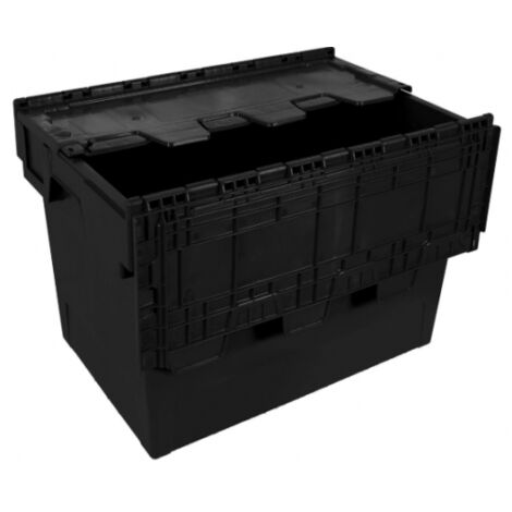 EURO-CAJA CON TAPA Nº 6444-T COLOR NEGRO (NO ALIMENTARIO) - TAYG