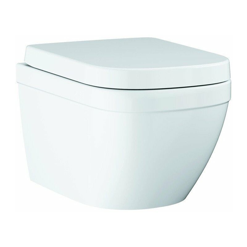 

Euro Ceramic inodoro suspendido con efecto de agua 39693 Tapa Soft Close blanco alpino