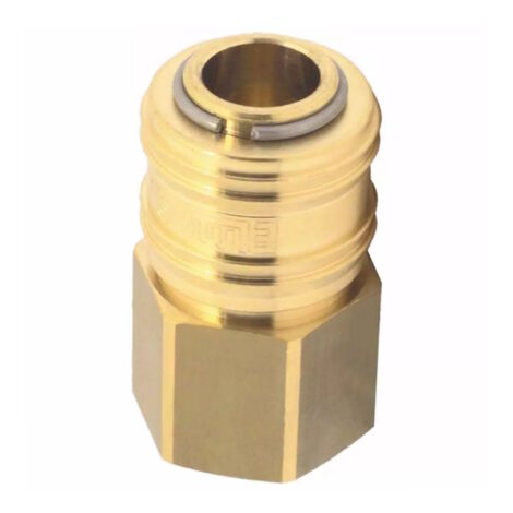 Euro Druckluft Kupplung DL Stecknippel aus Messing mit Innengewinde 3/8"