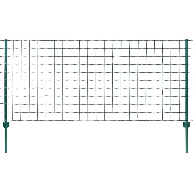 Vidaxl - Euro Fence Steel 20x0.8 m Green