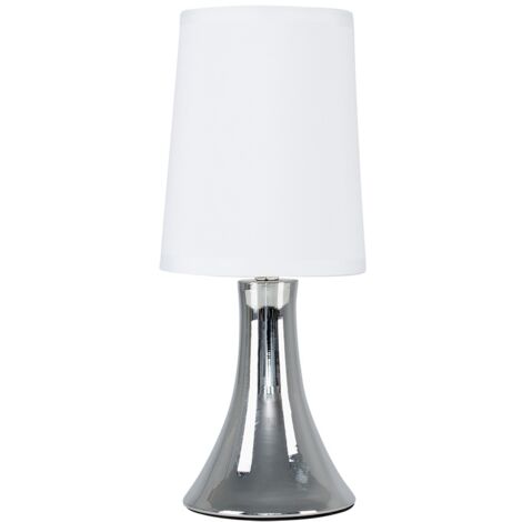 EURO Small Trumpet Touch Table Lamp Minisun Trumpet Touch Table Lamp Chrome