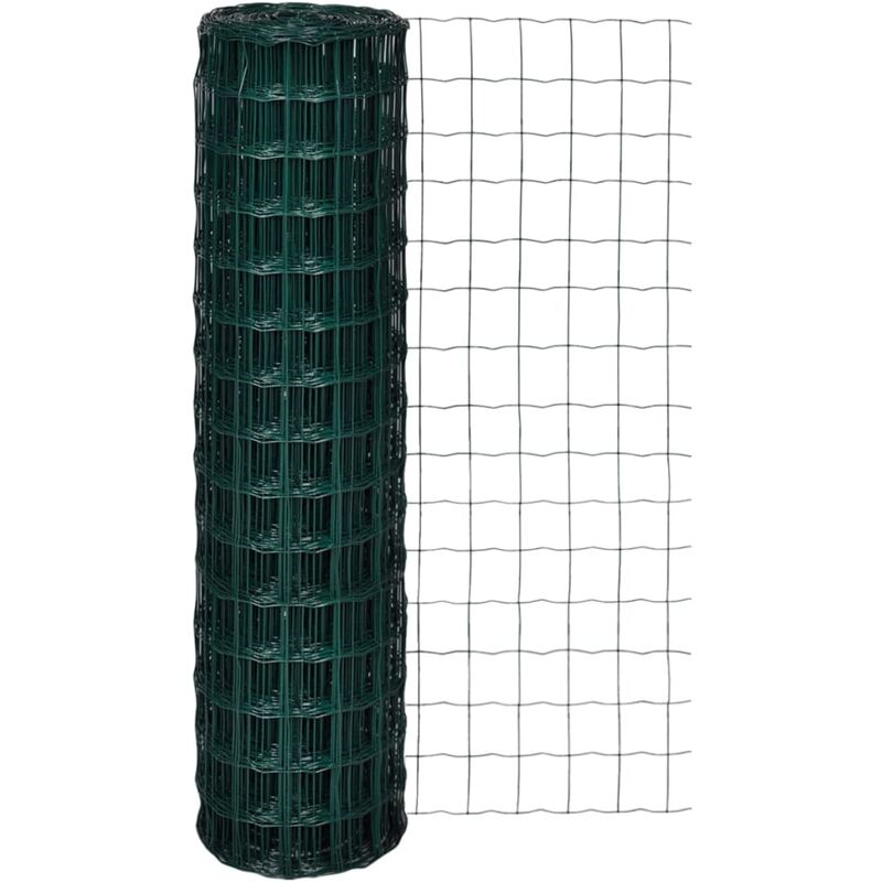 

Set de Euro Valla Acero Verde 25x1,5 m - Verde - Vidaxl