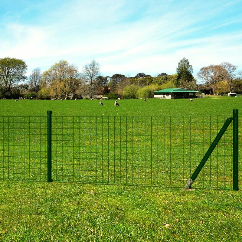 

Euro Valla acero verde 10x1,5 m