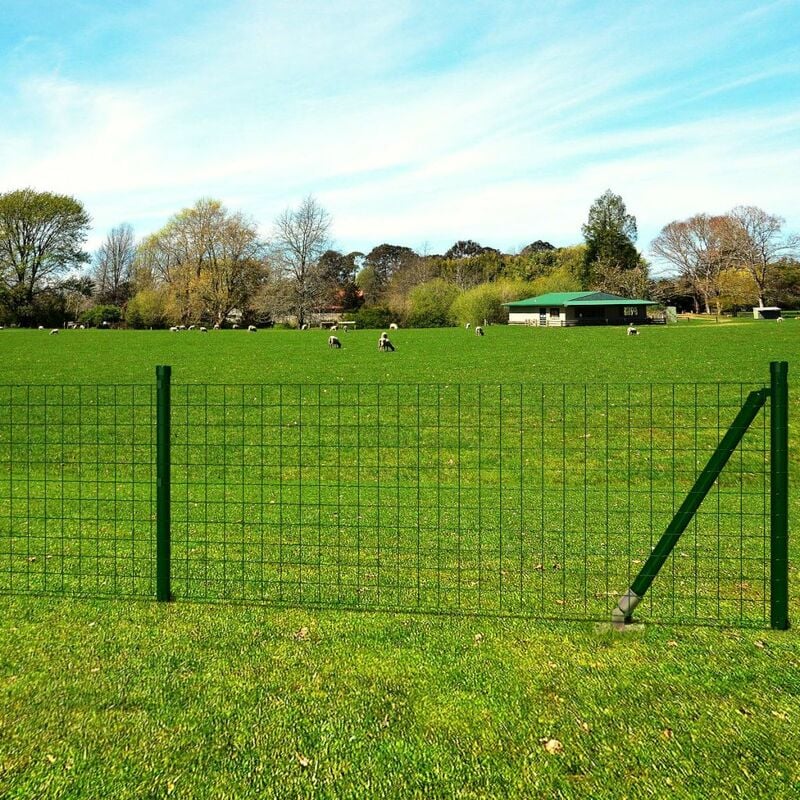 

Euro Valla acero verde 10x1,5 m
