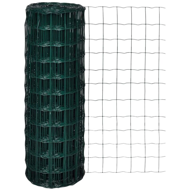 

Euro Valla de acero verde 10x1,7 m