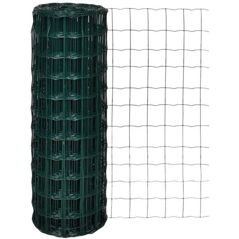 

Euro Valla de acero verde 10x1,7 m