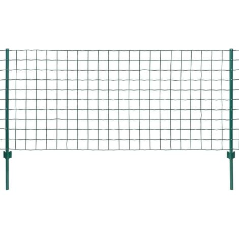 Euro Valla de acero verde 20x0,8 m vidaXL