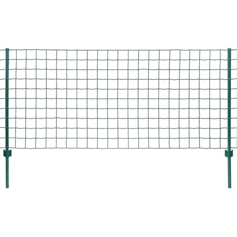 Euro Valla de acero verde 20x1,5 m