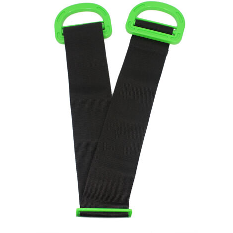 Euro Vanadium – Sangle de manutention réglable 170 cm – Charge maximale 50 kg – Nylon résistant pour levage ergonomique – Poignées en polypropylène