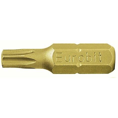 Eurobit 2762 Inserti per Avvitatore, Giallo, T30 x 25, Set di 5 Pezzi