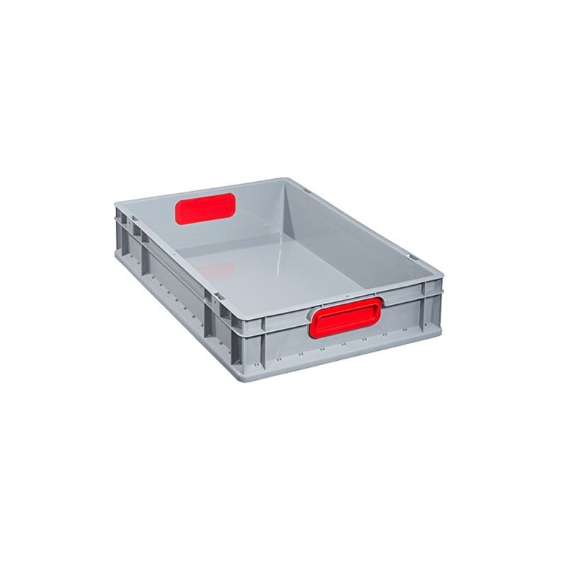 

Format 4005187567403 - Eurobox 612.600X400X120Mmgriffe Geschl.Grau/Rot