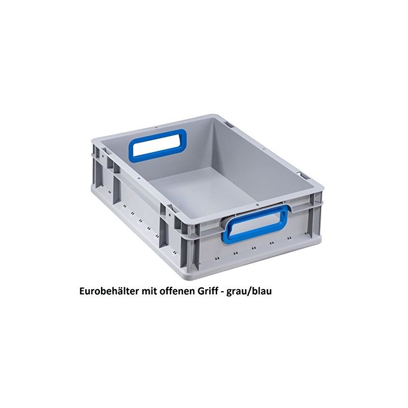 

Format 4005187567205 - Eurobox 412.400X300X120Mmgriffe Offen.Grau/Blau