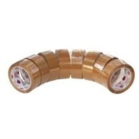 Eurocel Confezione 6 Nastro Imballo PP31 50x132 Avana
