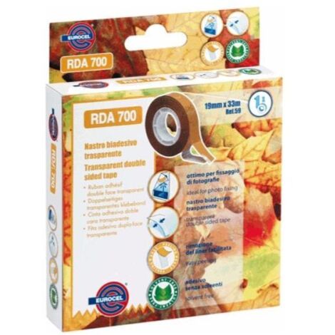 Eurocel Nastro Biadesivo 33mx19mm Trasparente