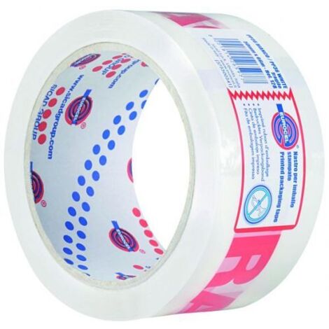 Eurocel Nastro Da Imballo Fragile Pp36 Mm. 50X66 Mt. Col. Bianco - 24 Rt