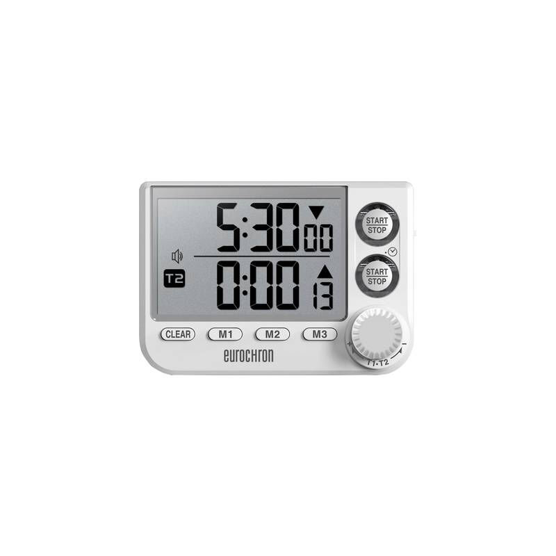 Eurochron Edt 8002 Minuteur Blanc Numérique Ec-3509468