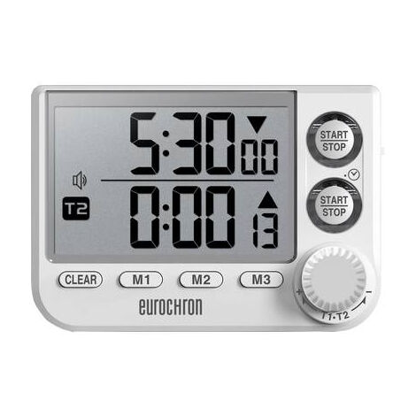 EUROCHRON EDT 8002 MINUTEUR BLANC NUMÉRIQUE EC-3509468