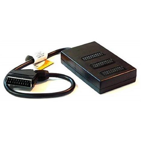 Euroconnector 3-pin Scart Socket Socket Header Cable Splitter Inputs