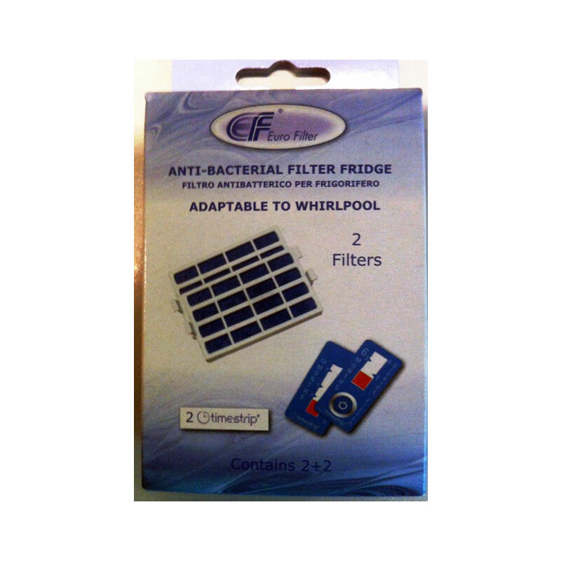 Image of WF009 - Filtri antibatterici compatibili x frigoriferi Whirlpool 2 filtri + 2 time strip - Eurofilter
