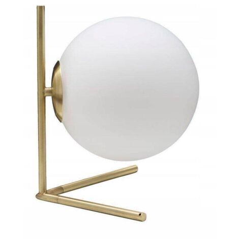 Eurofirany Glamy Lámpara de Mesa Dorada Elegante 25cm
