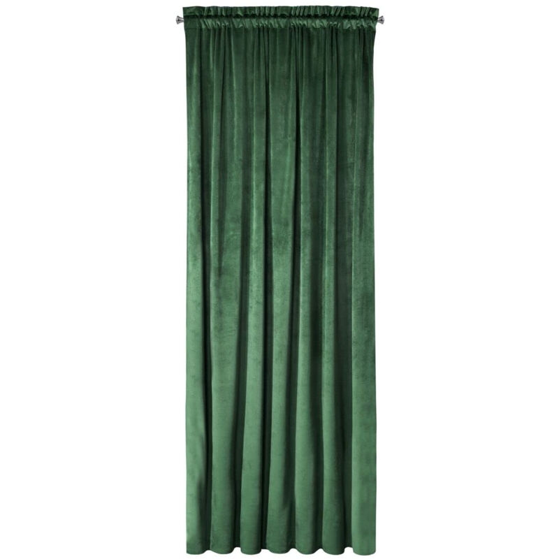 Rideau en velours melanie - opaque - avec galon fronceur - 140 x 270 cm sourcing 424079 - Eurofirany