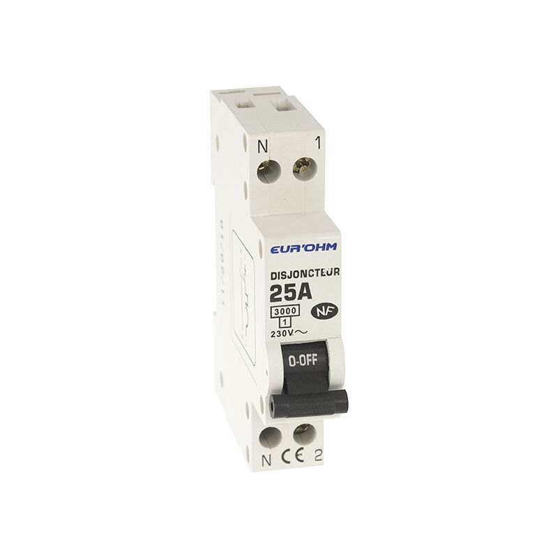 Leistungsschalter 1P+N nf Kurve c Schraubanschluss oben/unten 3kA - IP20/IK02 25A