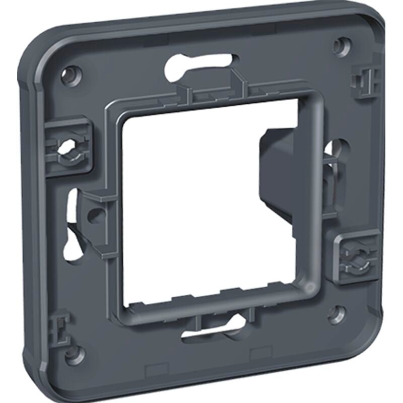 Eurohm Oxxo Support Plaque 1 Poste Composable Encastré Anthracite Ip66 - 60887