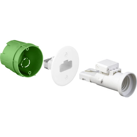 EUROHM XL TRADI BOÎTE DCL POUR APPLIQUE À SCELLER D54 P50MM + DOUILLE E27 + FICHE - 53131
