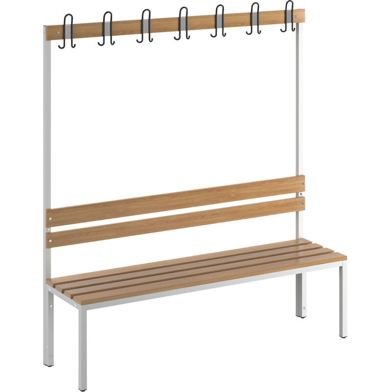 Eurokraftbasic - eurokraft basic, Banc de vestiaire avec dossier, simple face,