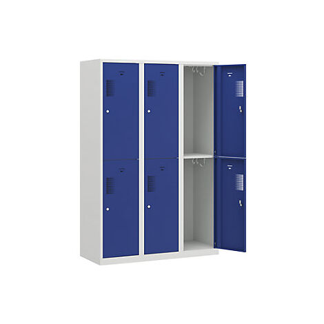 eurokraft basic  Armadietto a due piani Amsterdam  3 scomparti