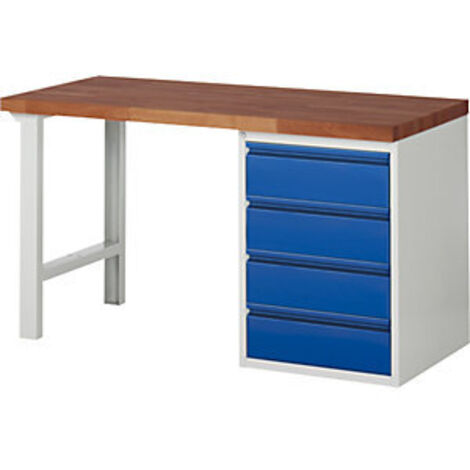 eurokraft basic  Banco da lavoro  4 cassetti da 180 mm  largh