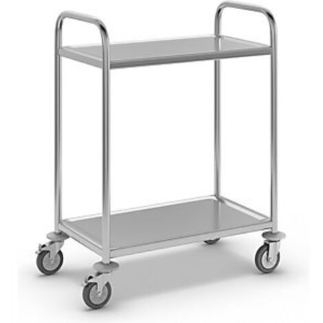 eurokraft basic  Carrello di servizio in acciaio inox  2
