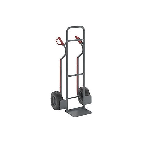 eurokraft basic  Carrello per sacchi in acciaio  con pattini 